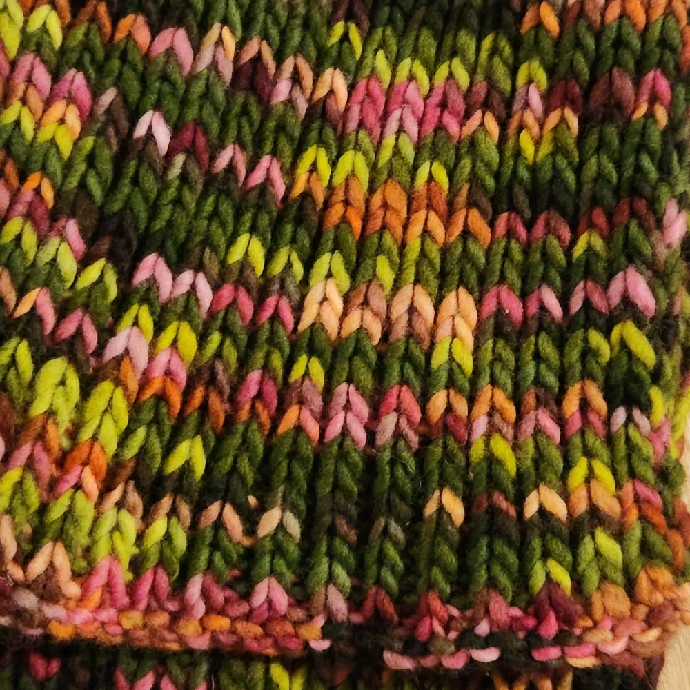 🔥Handmade Knit Scarf Fall-tones Cozy Soft 62"x7" - Picture 6 of 6